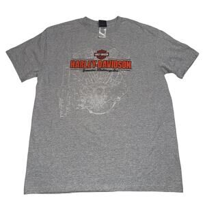 Harley Davidson men’s grey Doha Qatar t shirt